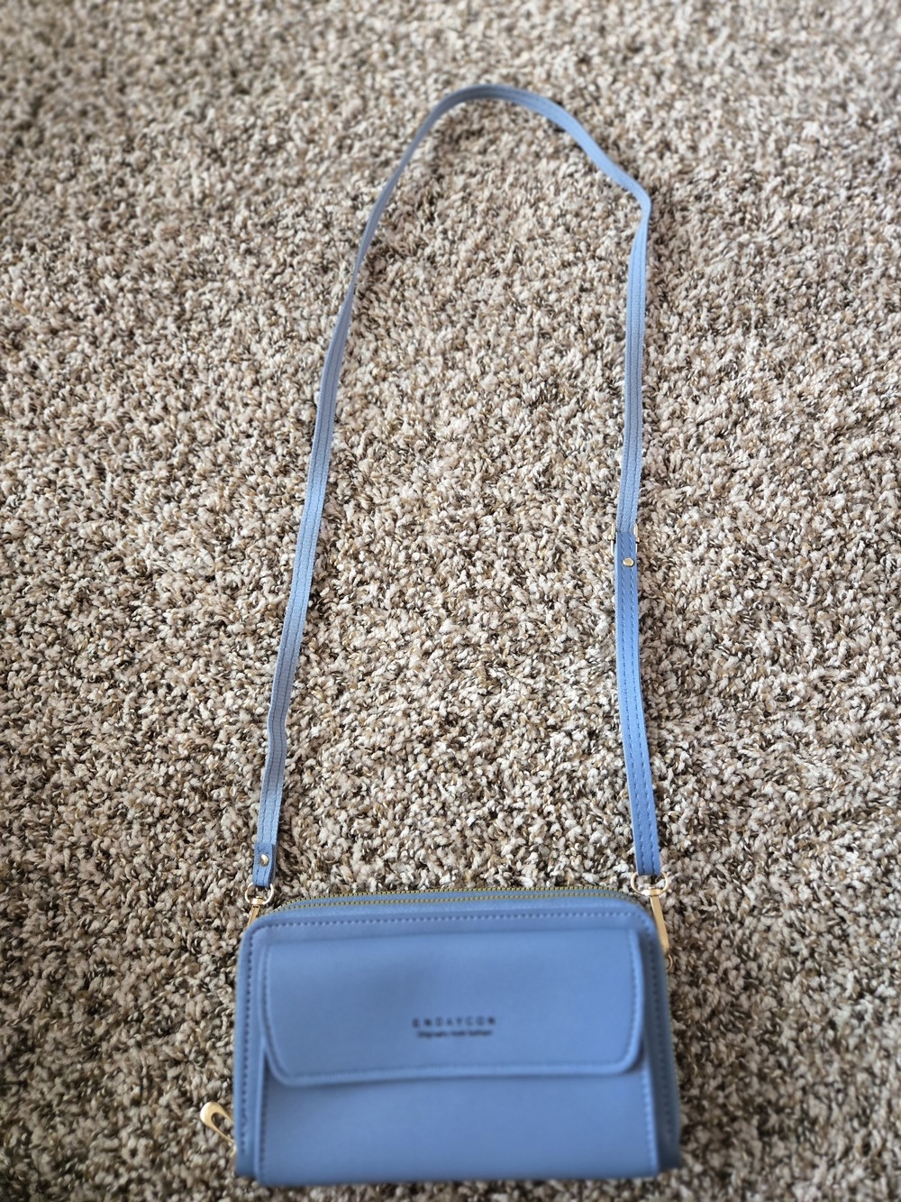 Blue Crossbody Wallet Purse - Unbranded